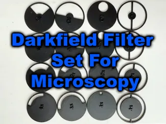Modular Darkfield Filter Set for Microscopy 