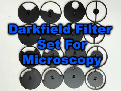 Modular Darkfield Filter Set for Microscopy 