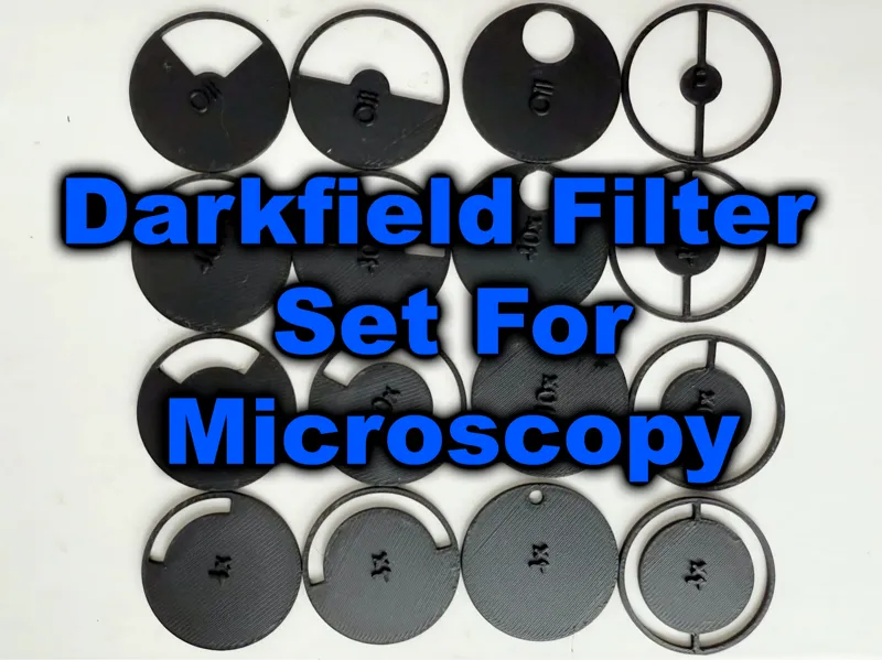 Modular Darkfield Filter Set for Microscopy 