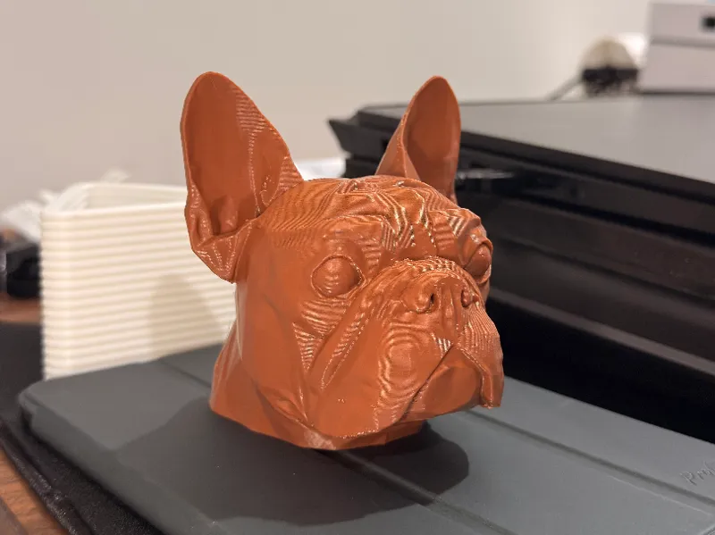 Poly French Bulldog Head Bust | Detailed, Scalable