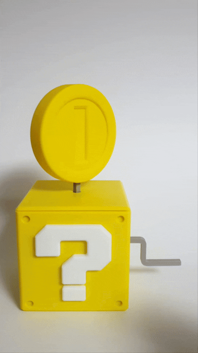 Super Mario Question Block Coin Spinner