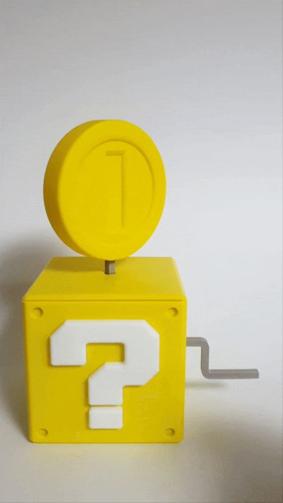 Super Mario Question Block Coin Spinner