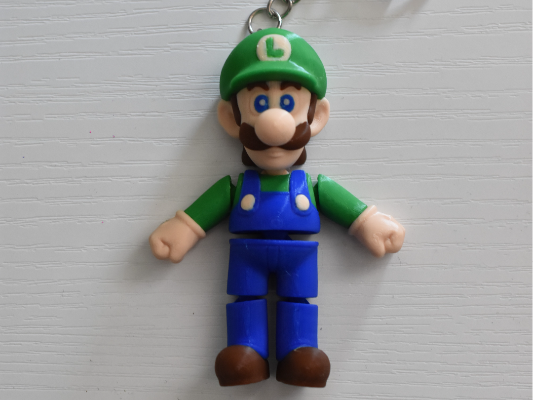 Luigi Bros Mini Flexi Toy - Free 3D Print Model - MakerWorld