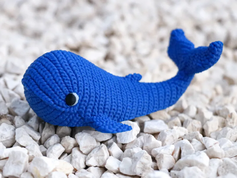 Cute Knitted Whale