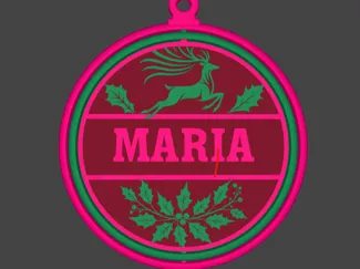 BOLA DE NAVIDAD NOMBRE MARIA