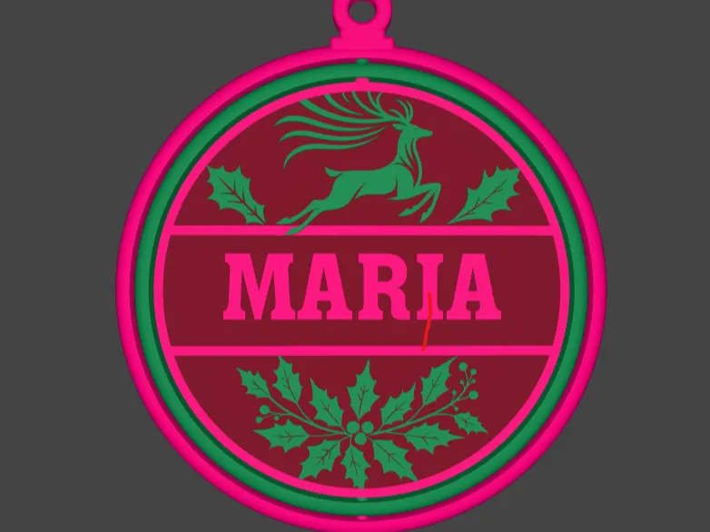 BOLA DE NAVIDAD NOMBRE MARIA