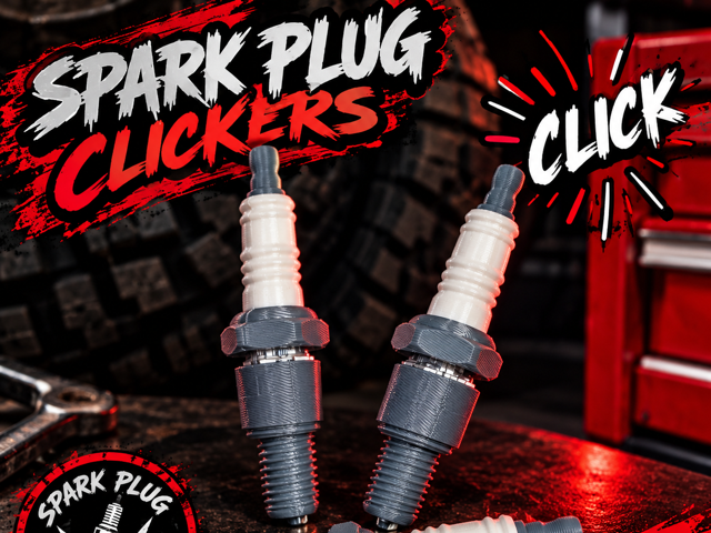 Spark Plug Keyboard Clicker Fidget 3D model