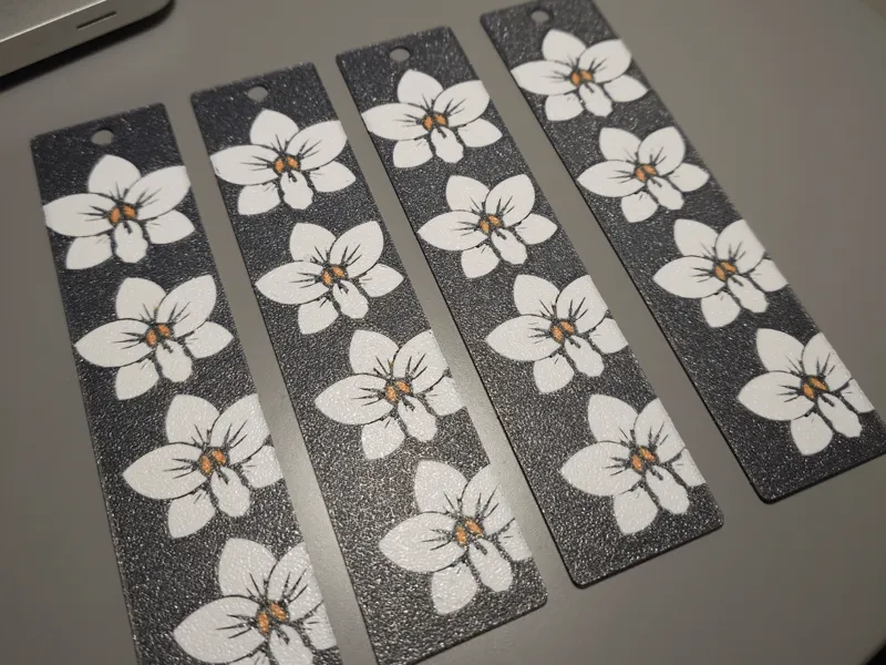 Bookmark Orchid design, 4 color for AMS Lite