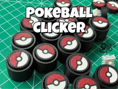Pokeball Clicker + Keychain