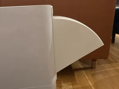 Parametric vent deflector