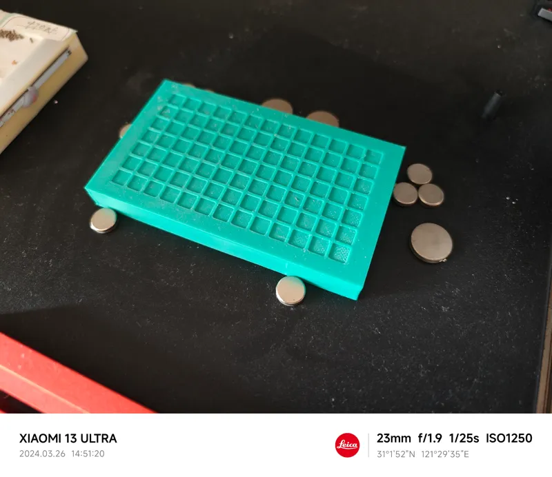 5x5mmx98pcs qfn芯片托盘，适用于openpnp贴片机
