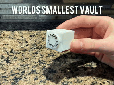 Worlds Smallest Vault V2 - Only 11 Grams!