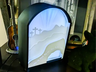 Empty Tomb Light - Editable Text