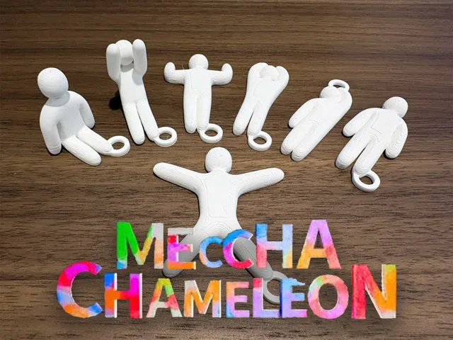 Meccha Chameleon-ის გასაღების საკიდი ფიგურები