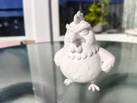 Grumpy Angry Rooster