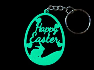 Easter Egg Bunny Keychain!