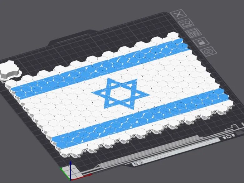 Israel Flag Flexible Fabric 