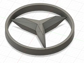 PORTACHIAVI STILE LOGO MERCEDES 