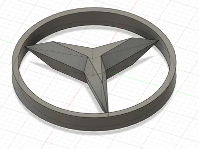 MERCEDES LOGO STYLE KEYCHAIN