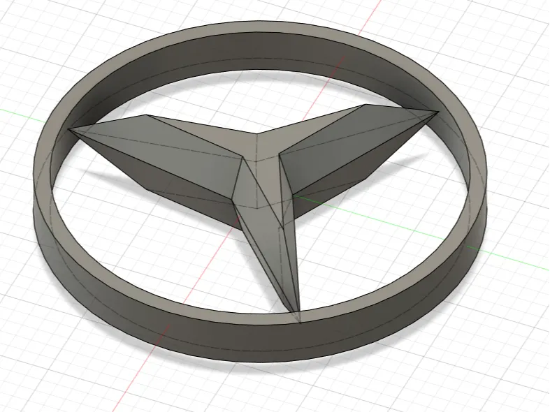 PORTACHIAVI STILE LOGO MERCEDES