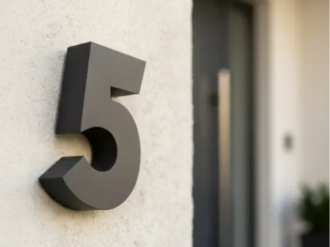 House Number 5 (Plaqueo MAX) | Modular & Solid by FormaDelSol ...