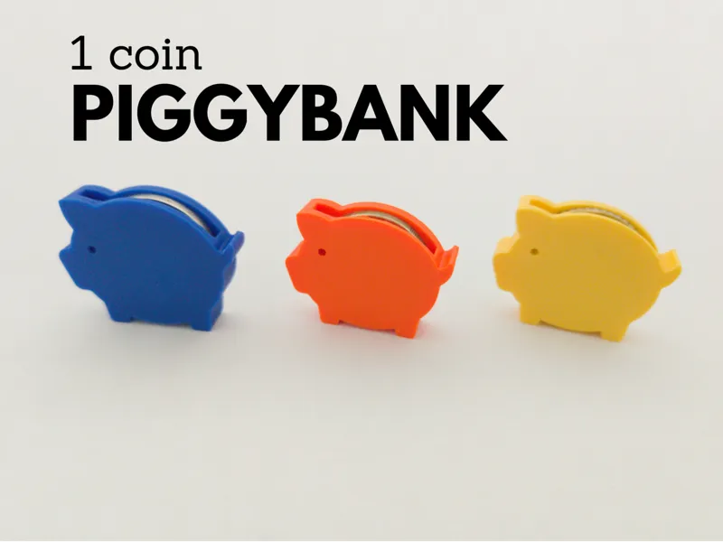 1 coin piggy bank vault