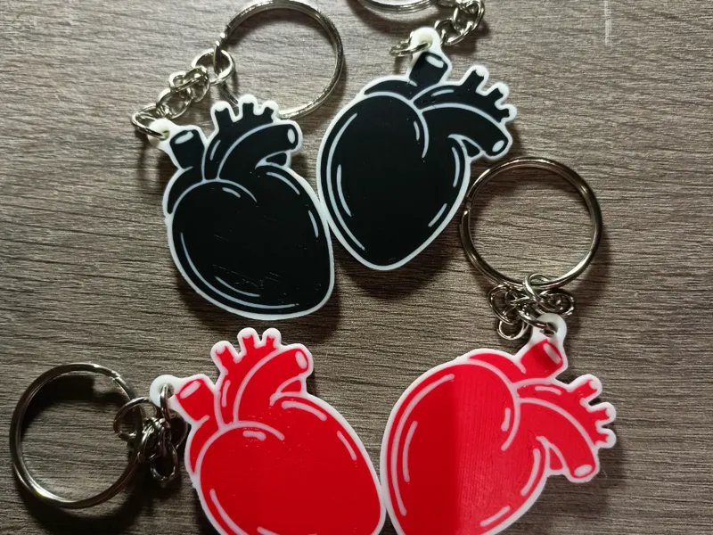 REAL HEART KEYCHAIN