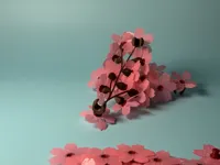 Cherry Blossom Butterfly Crown | Branch and clip