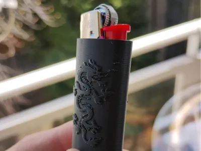 Lighter cover - chinese dragon
