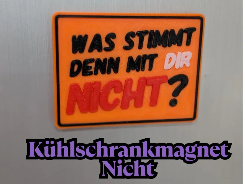 Kühlschrankmagnet Nicht
