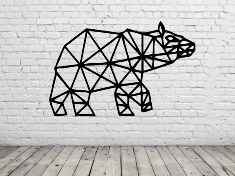 animal geometrico decoracion de pared v12