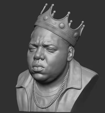 Figura decorativa: The Notorious B.I.G. Bust — vista de referencia 3