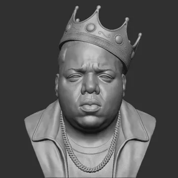 Figura decorativa: The Notorious B.I.G. Bust — vista de referencia 4