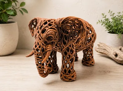 Elephant Woven Roots – Voronoi