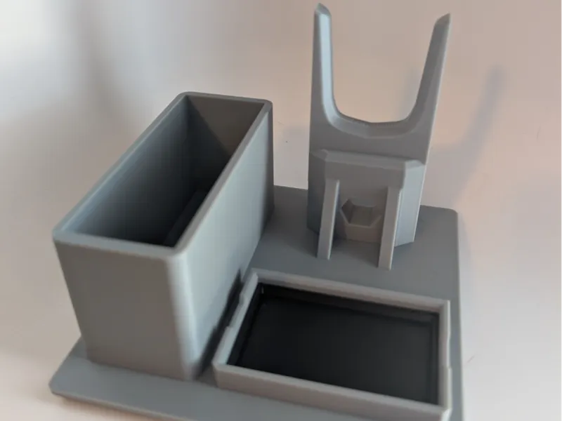 Gridfinity Hot Glue Gun Stand (with drip insert)