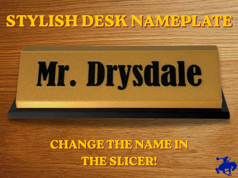 Desk Nameplate - Add Your Own Name!