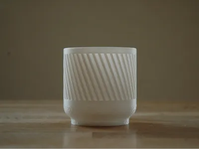 Small modern planter "Inga" -  66mm x 75mm