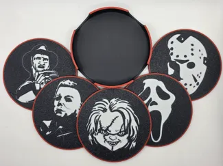 Horror Coasters W/holder! *Now featuring freddy!