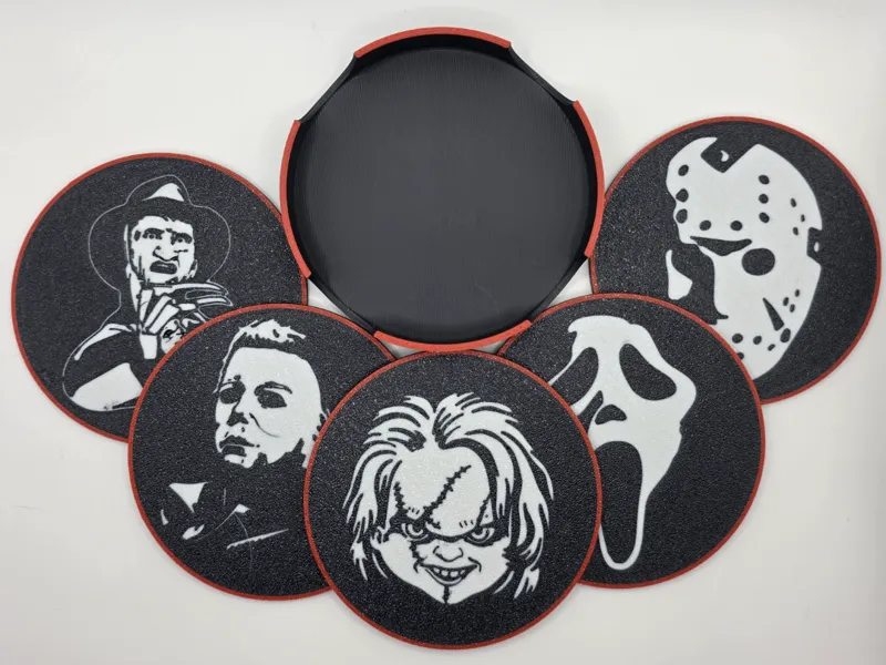 Horror Coasters W/holder! *Now featuring freddy!