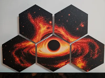 Interstellar Black hole ChromaLink HueForge