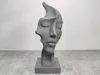 Abstract Face Sculpture – Modern Art Decor