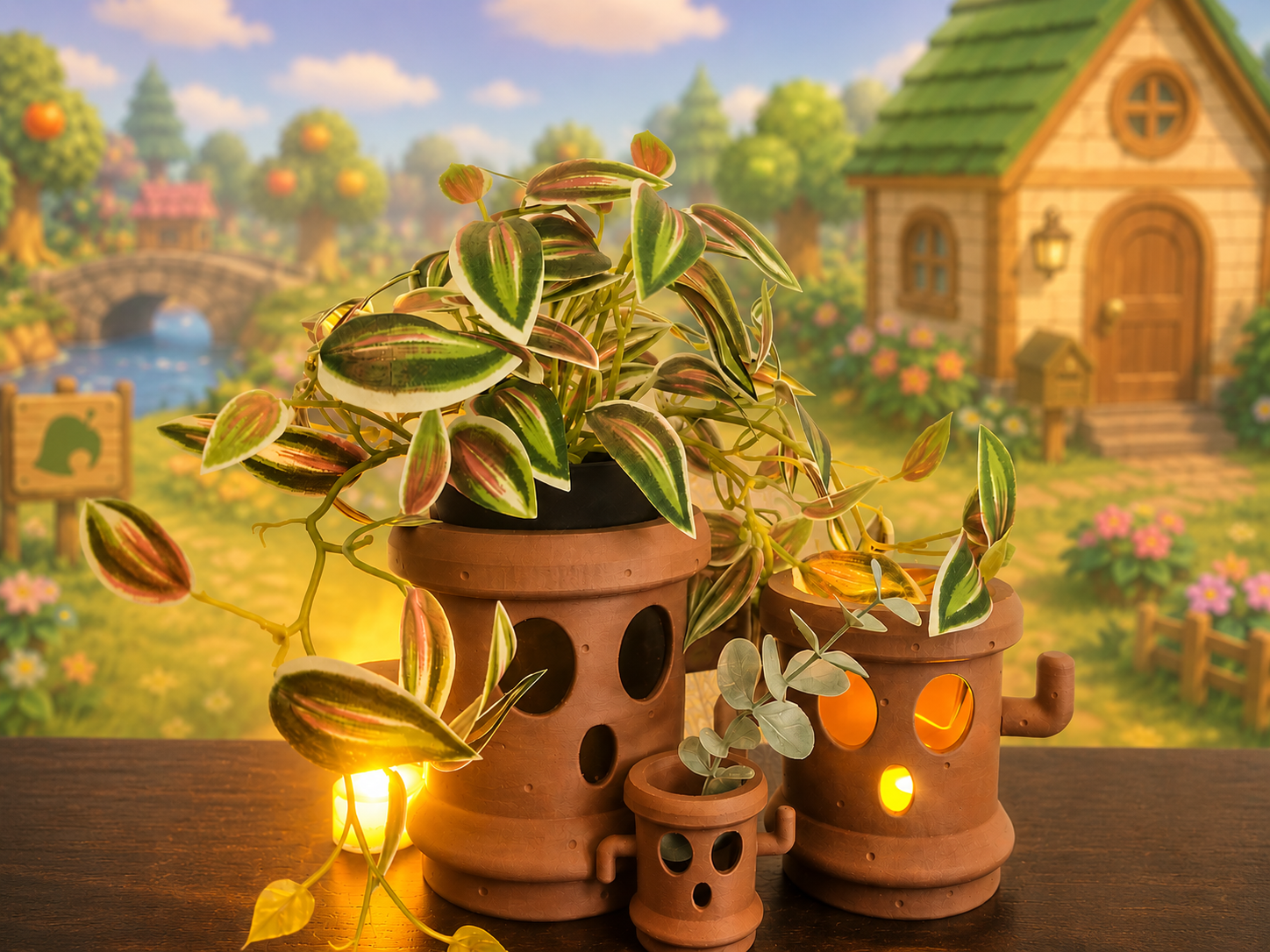 Gyroid - Animal Crossing (Lloid) Pot