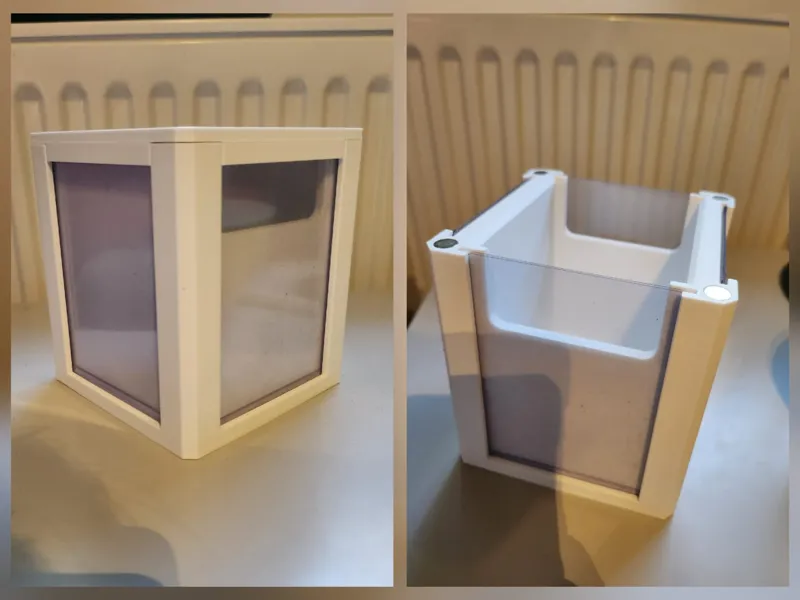 Deckbox with 4 Toploader Windows (80+ Cards)