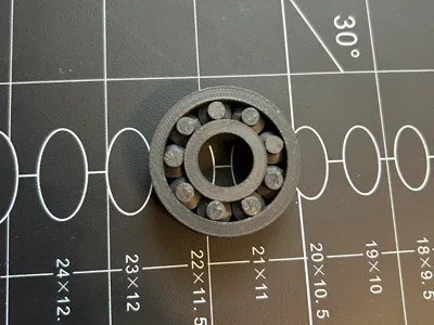 Print in place ball bearings 