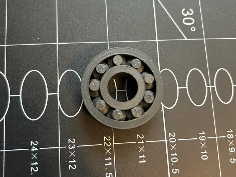 Print in place ball bearings 