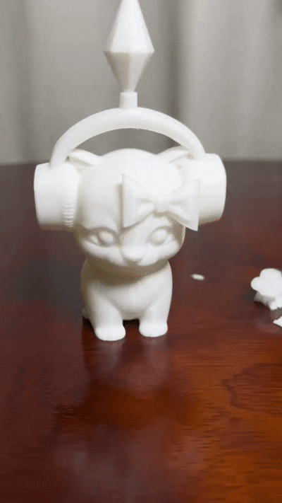 Miniatura 1 do modelo 3D Dancing Cat Sims with Spring Head