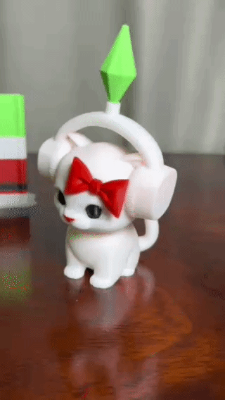 Miniatura 2 do modelo 3D Dancing Cat Sims with Spring Head