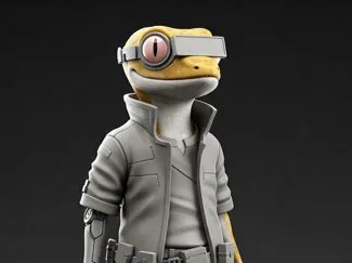 Cyberpunk Gecko