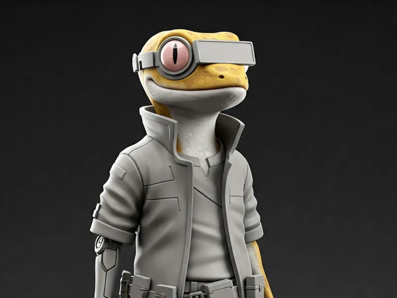 Cyberpunk Gecko