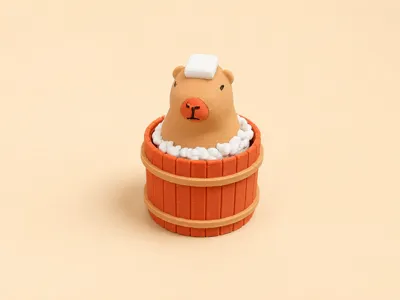 Clicky Capybara Hot Tub Fidget Toy Capybara fidget toy
